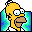 Blue-Green Homer folder icon